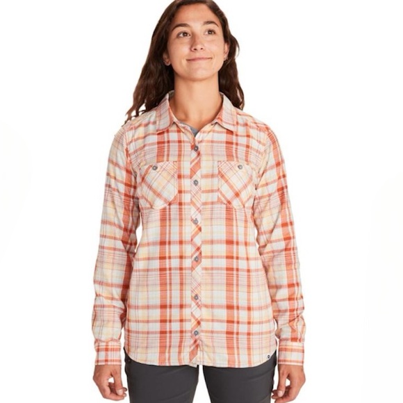2/$20   Marmot Aella Long-Sleeve Shirt - Orange - Picture 1 of 13